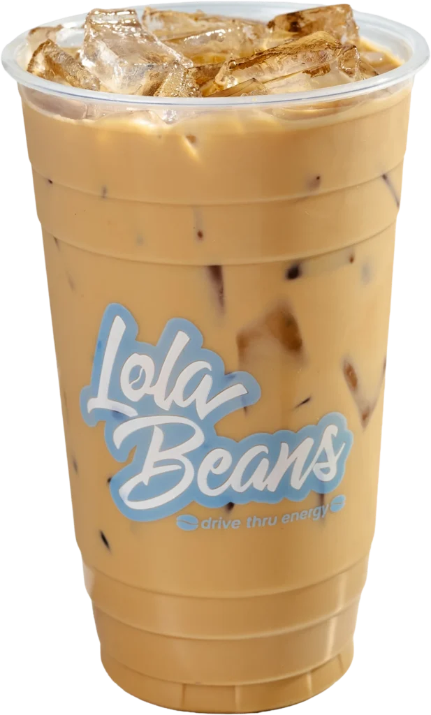 Lola Beans Golden Bean Iced Golden Bean from Lola Beans, a signature latte in a Lola cup