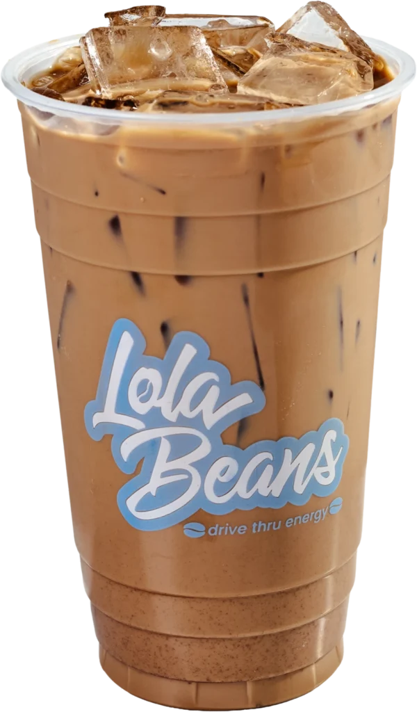 Lola Beans Moosetracks Iced Moosetracks from Lola Beans, a signature latte in a Lola cup
